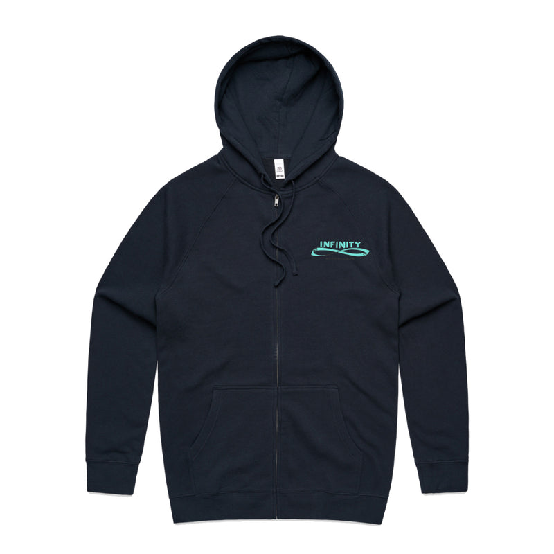 DRAWN ZIP FRONT HOOD